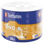 Verbatim DVD-R 4.7/120 16x Mat silver wrap 43788-0