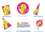 PARTY Looney Tunes Tweety čaše 312713-13917