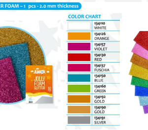 Eva foam GLITTER A4 134190 gold-38208