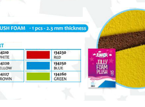 Eva foam PLUSH A4 134220 yellow-38211