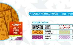 Eva foam PRINTED A4 134303 stars-38333