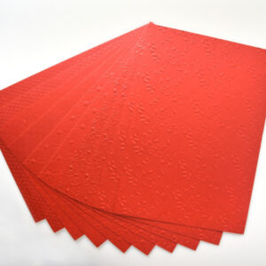 Eva papir A4 embosed metallic 136205 red-45434