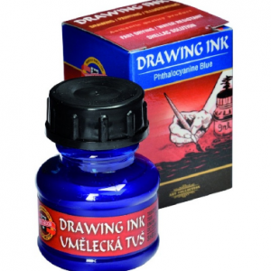 KOH-I-NOOR drawing ink 141758 phthalocyanine blue-0