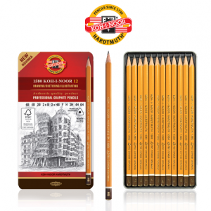 KOH-i-NOOR Professional Pencils Triangular 1582-0