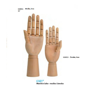 MANIKIN ŠAKA ŽENSKA LEVA 10" 616.012-38416