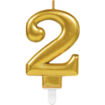 PARTY Sparkling svećica gold broj 2 9901774-0