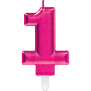 PARTY Sparkling svećica pink broj 1 9901783-55316