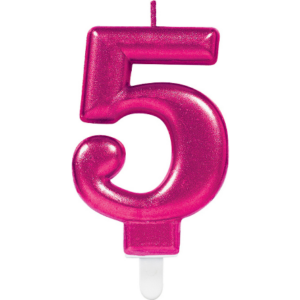 PARTY Sparkling svećica pink broj 5 9901787-55325