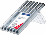 STAEDTLER Pigment liner set 308SB6P-55750