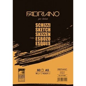 Fabriano Blok Schizzi Sketch 14.8x21/60L 90g 57714821