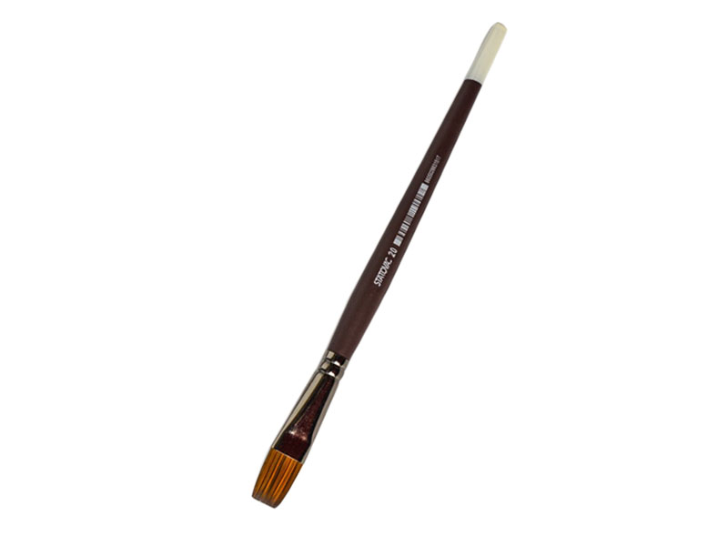 ČETKICA Pop Brush Flat, braon-bela drška, No20 628.720
