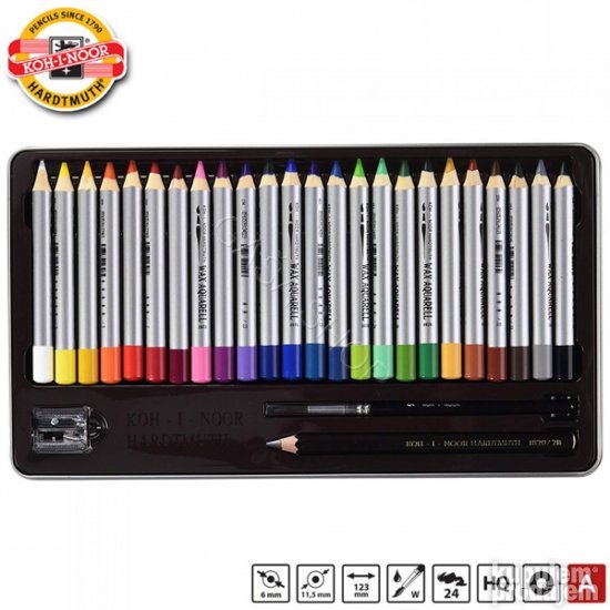 Set Acquerelli Koh-I-Noor Aquarell Masterclass – 24 Colori In Pastiglie – Con Pennello E Spatola