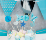 PARTY Silver Blue Honeycomb pick 95651 - Slika 3