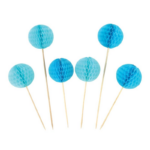 PARTY Silver Blue Honeycomb pick 95651
