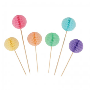 PARTY Pastel Honeycomb pick 95653