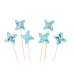 PARTY Silver Blue Windmill pick 95658