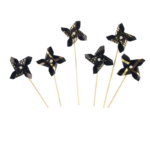 PARTY Gold Black Windmill pick 95659