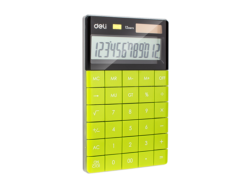 6921734915894_01 DELI Kalkulator E1589 green - Slika 1