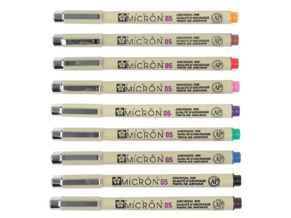 TALENS Pigma Micron Fineliner Set 1/9 colours - Slika 2
