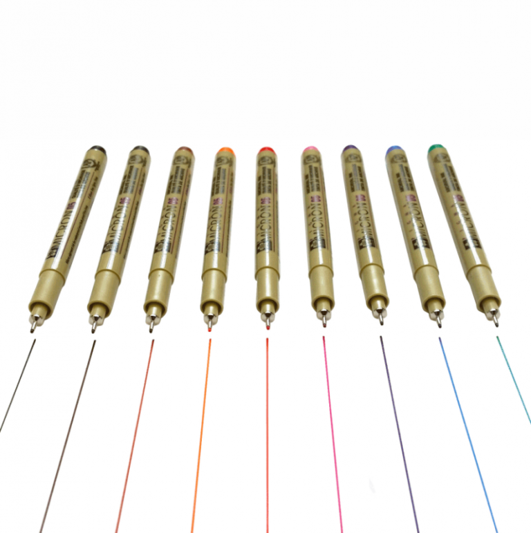Talens Pigment Fineliner Set - 6 Pennarelli neri a punta ultra