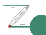 DELI Marker Twin 70801 Art&sketch 52 deep green