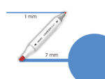 DELI Marker Twin 70801 Art&sketch 74 brilliant blue