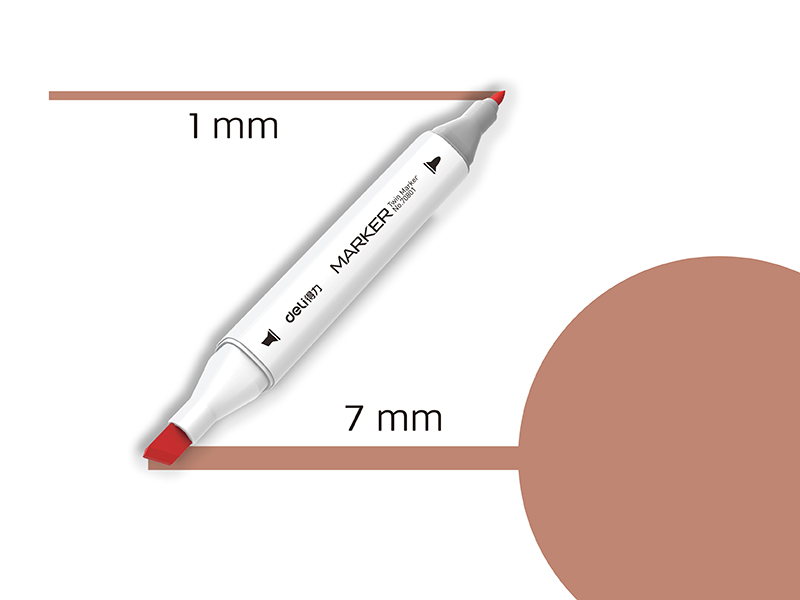 Template DELI Marker Twin 70801 Art&sketch 97 rose beige - Slika 1