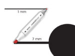 DELI Marker Twin 70801 Art&sketch 120 black