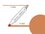 DELI Marker Twin 70801 Art&sketch 21 terra cotta