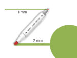 DELI Marker Twin 70801 Art&sketch 48 yellow green