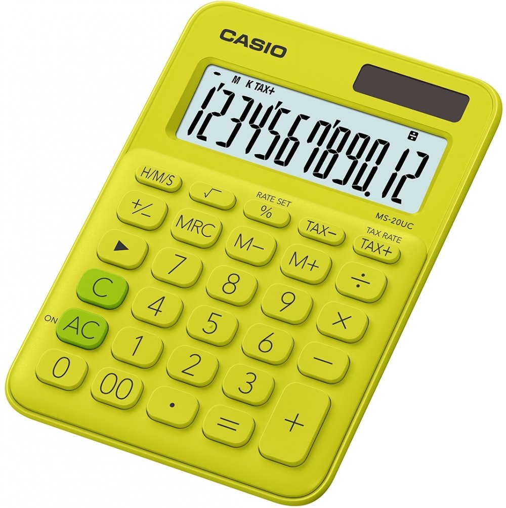 large-casms20yg-1 CASIO Kalkulator stoni MS-20UC yellow - Slika 1