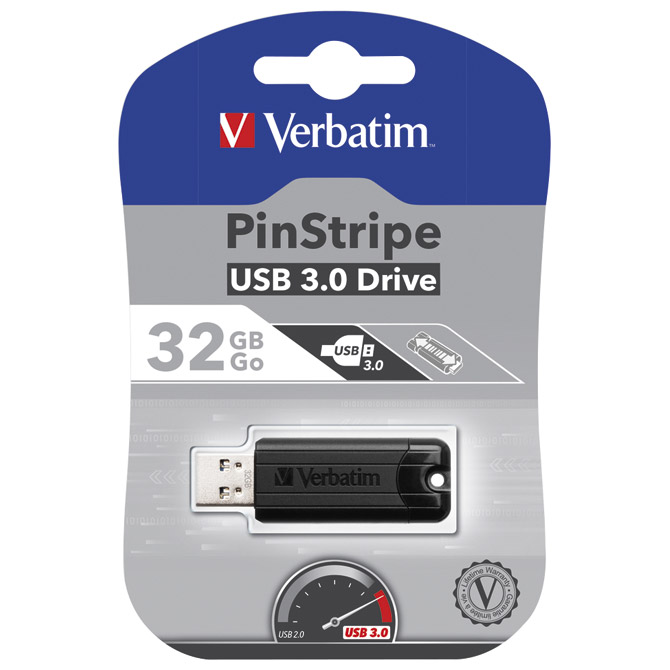 49317 Verbatim USB 32GB 49317 PinStripe - Slika 1