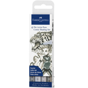Faber Castell PITT artist pen B Set 267195 grey