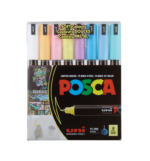 Uni POSCA Marker PC-1MR Set Pastel 1/8