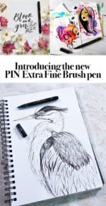 Uni-ball Pin Pen Brush Extra Fine Pigment Ink BR-500 Black - Slika 4