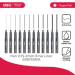 DELI Pigment liner S591 03 0.35mm - Slika 7
