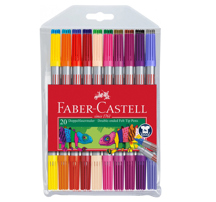 FABER CASTELL Flomasteri Double 1/20 151119