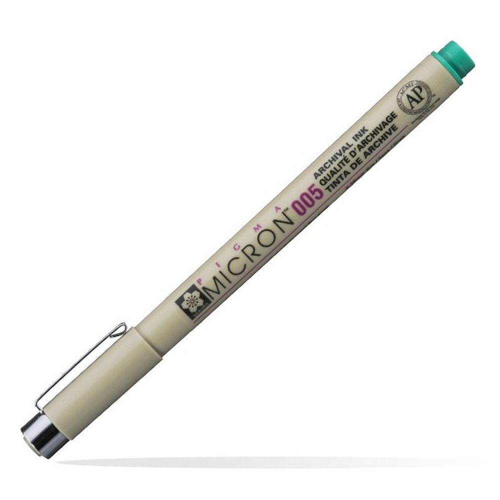 672028_001 TALENS Pigma Micron Fineliner 005 - 0.20mm - green - Slika 1