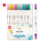 DELI Marker Metallic Colour Dual-tip 70704