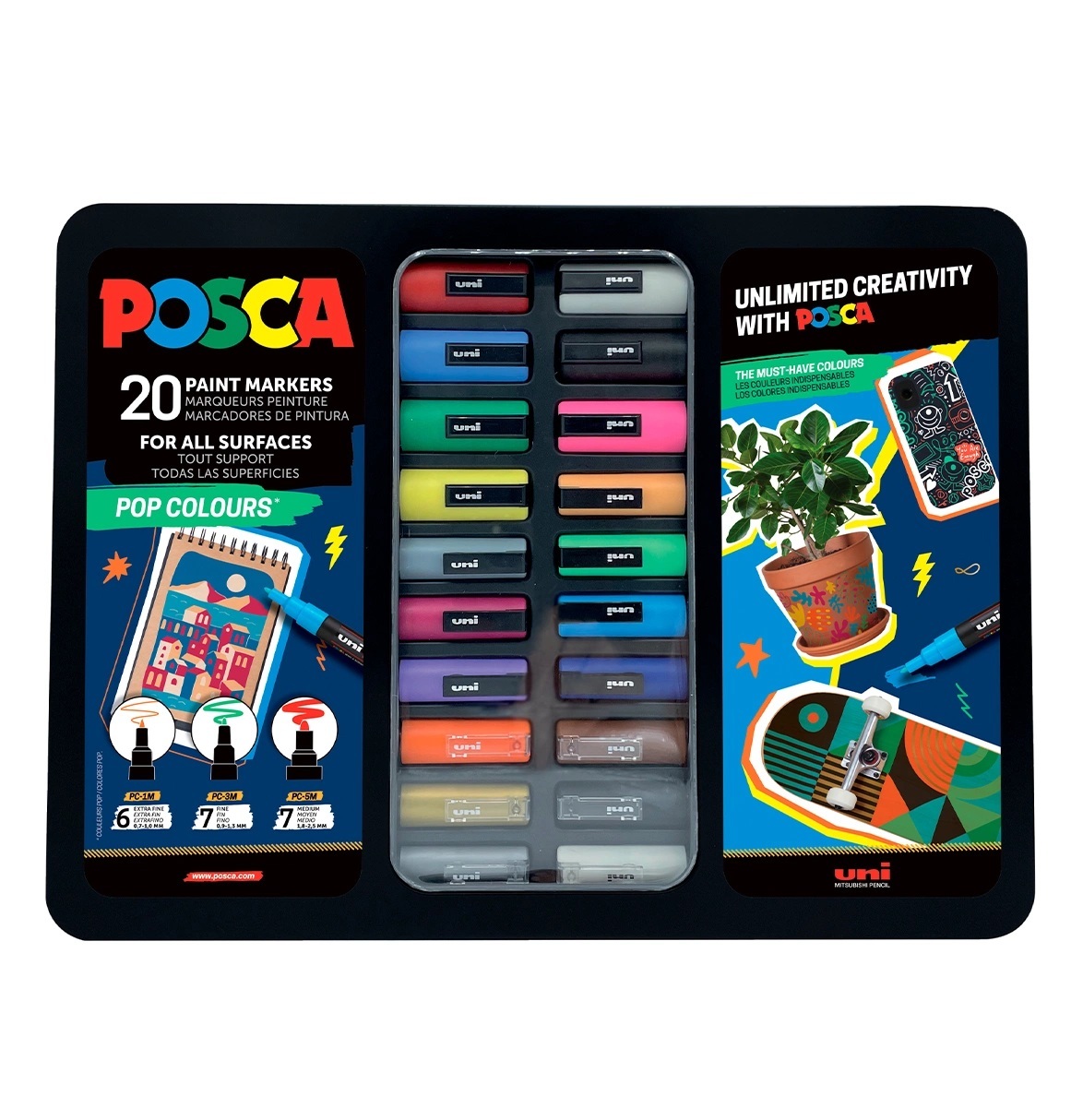 Uni POSCA Marker Gift Set Pop Mix 1/20