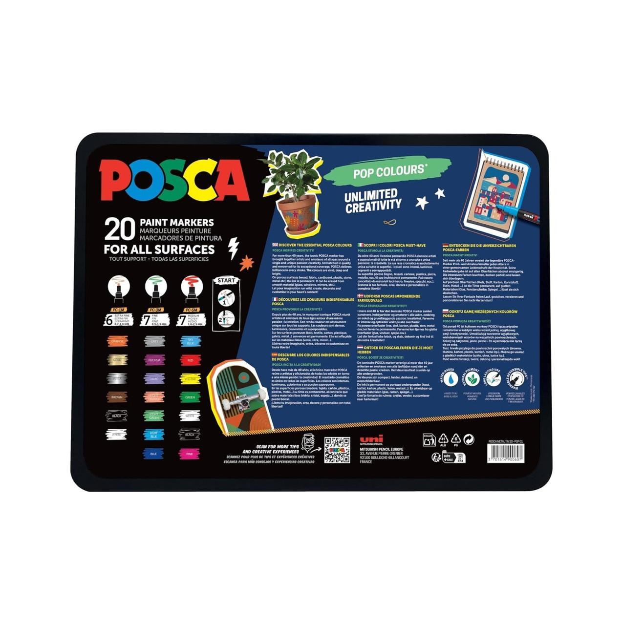 Uni POSCA Marker Gift Set Pop Mix 1/20 - Slika 2