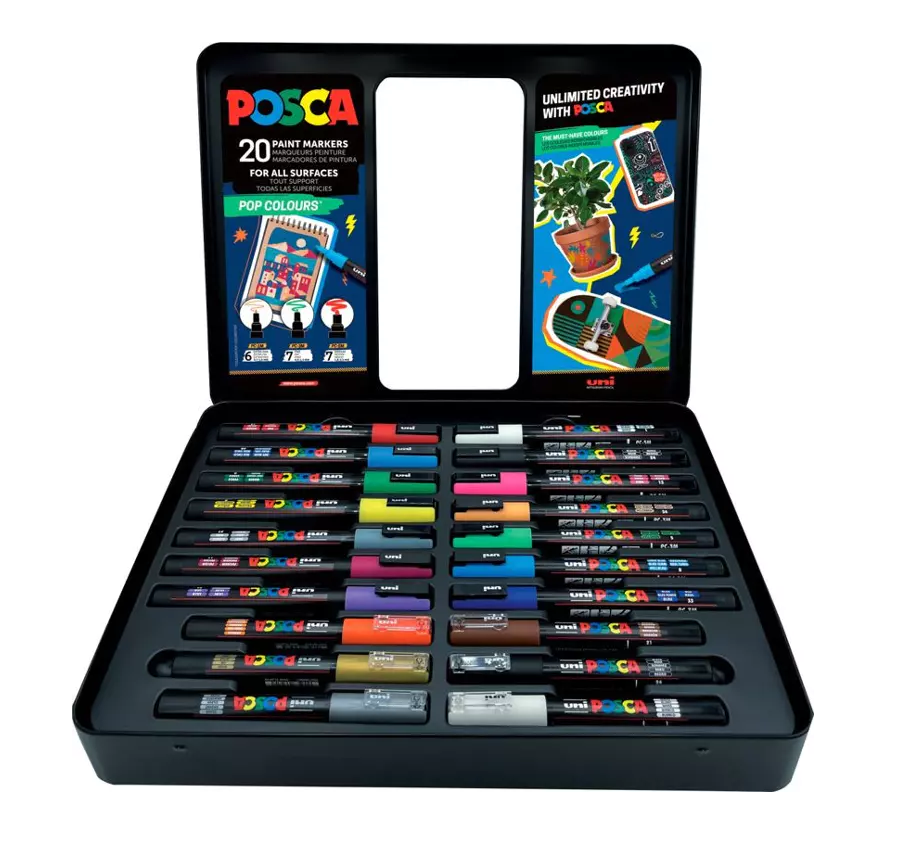 Uni POSCA Marker Gift Set Pop Mix 1/20 - Slika 4