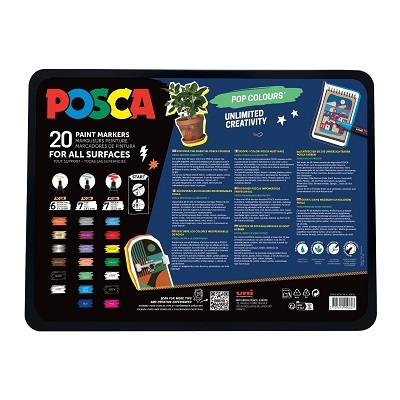 Uni POSCA Marker Gift Set Groovy Mix 1/20 - Slika 3