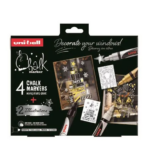 Uni CHALK PWE-5M Set 4P + Illustrations E2