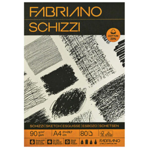 Fabriano Blok Schizzi Sketch 21x29.7/80L 90g 19100716