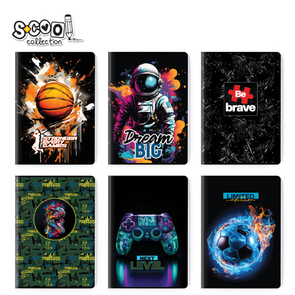 sc3135--600x600 Sveska S-cool Premium Boy's collection A5 MP karo SC3129 - Slika 1