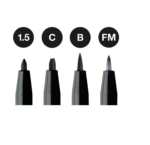 Faber Castell PITT artist pens 167153 Black set - Slika 2