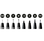 Faber Castell PITT artist pens 167158 Black set - Slika 2