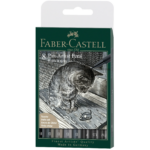 Faber Castell PITT artist pens 167171 Black&Grey set