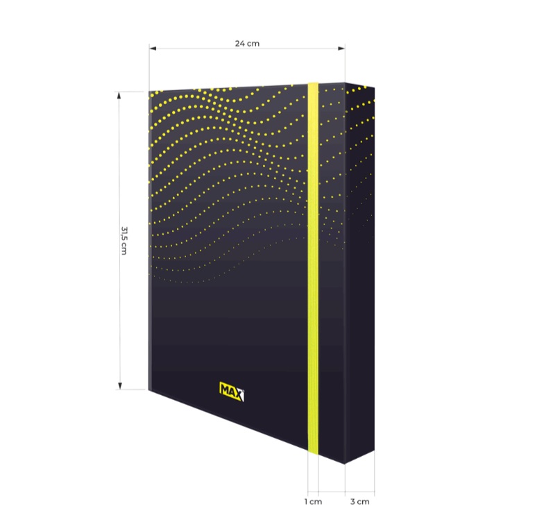 20729 Fascikla Box A4 20729 Max yellow - Slika 1